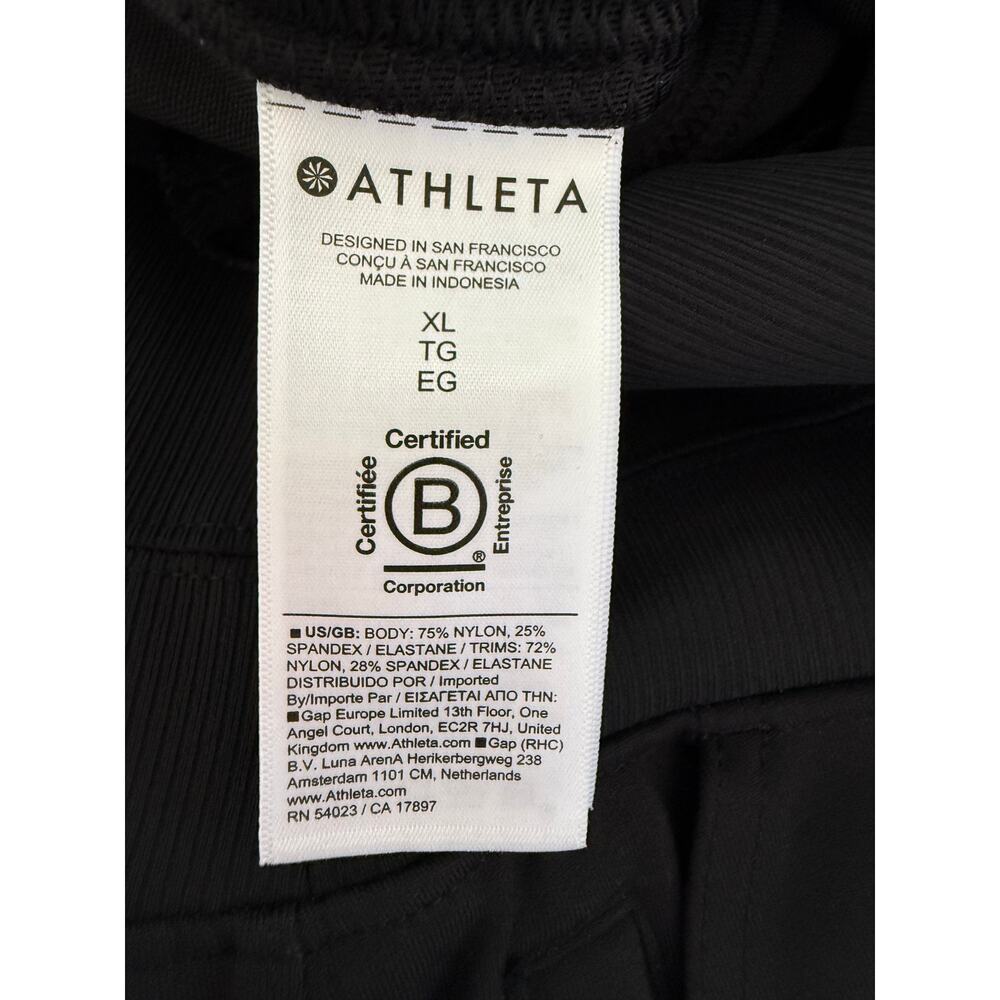 Athleta Venice High Rise Joggers, Black, Size XL - Picture 4 of 5